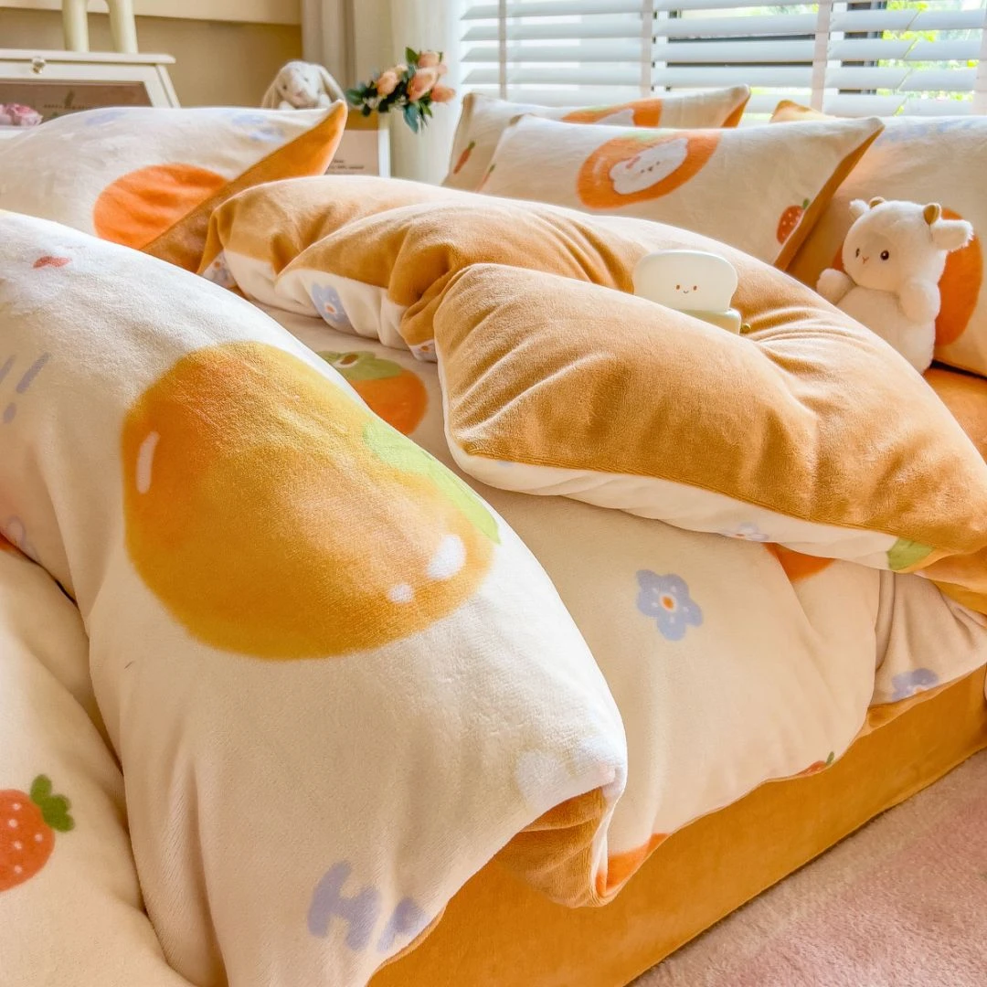 冬天加绒被套单件150x200x230双面绒被罩学生宿舍珊瑚牛奶绒被