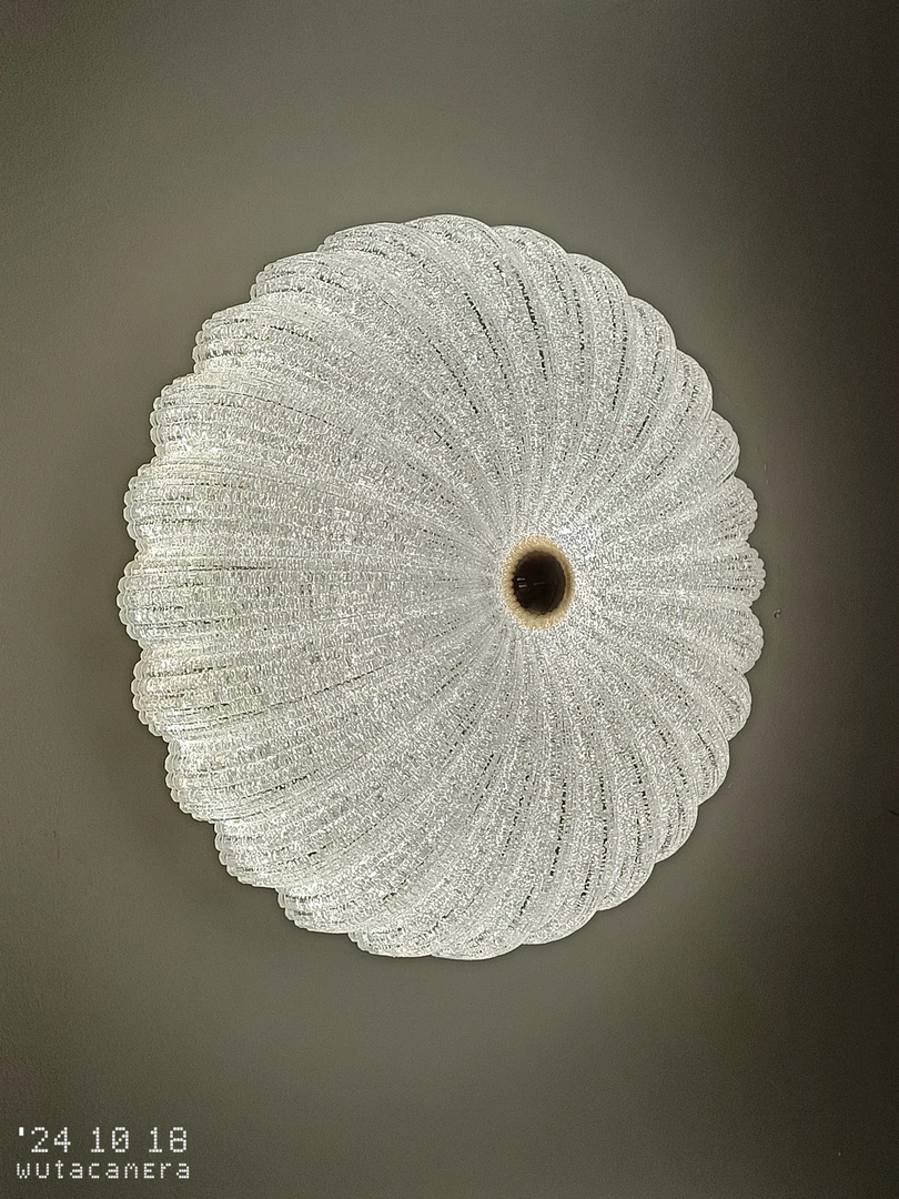 2024新款高端大气上档次个性南瓜简约时尚冰晶亚克力圆形卧室灯