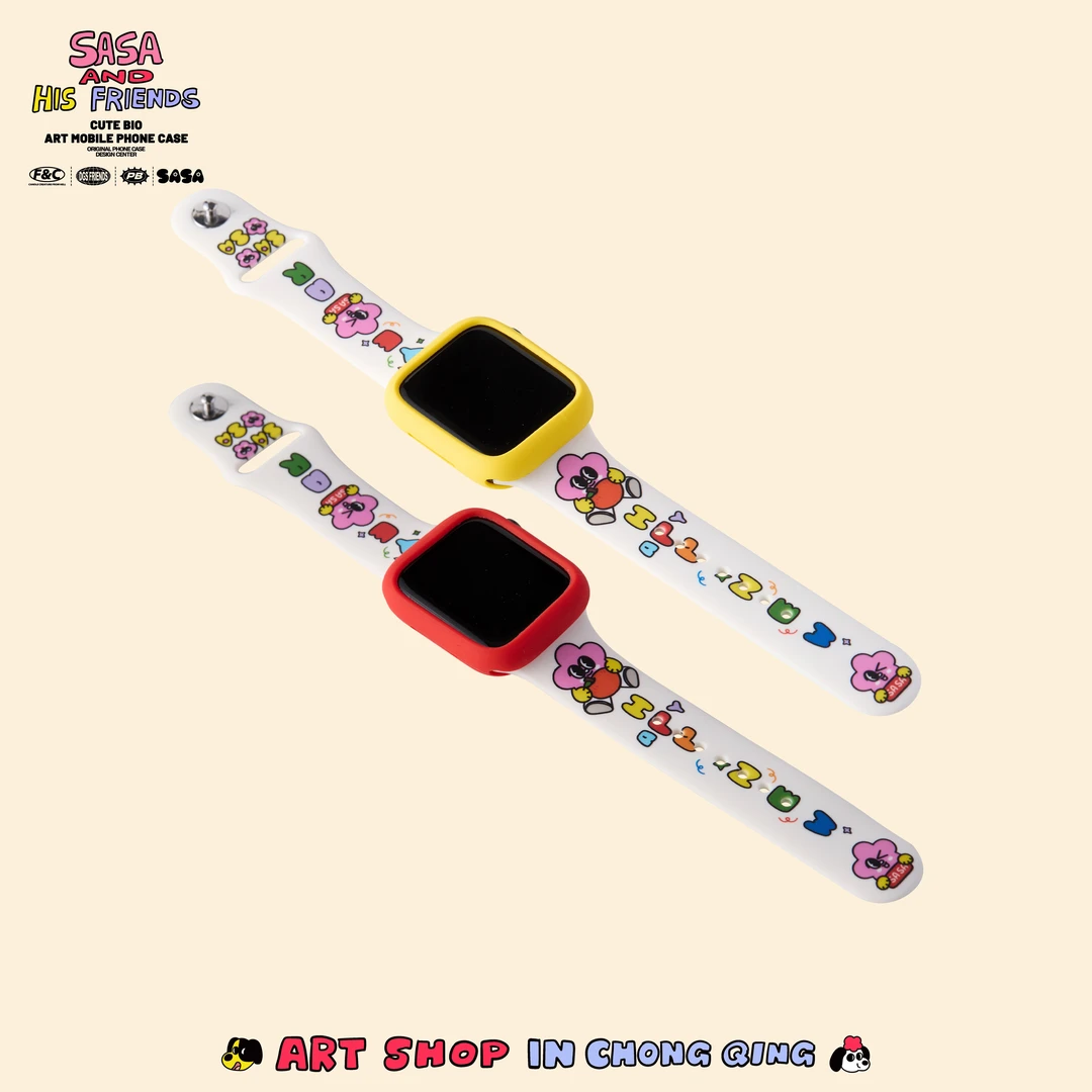 SOODGS道格斯-原创莎莎大橘大利适用AppleWatch苹果手表硅胶表带