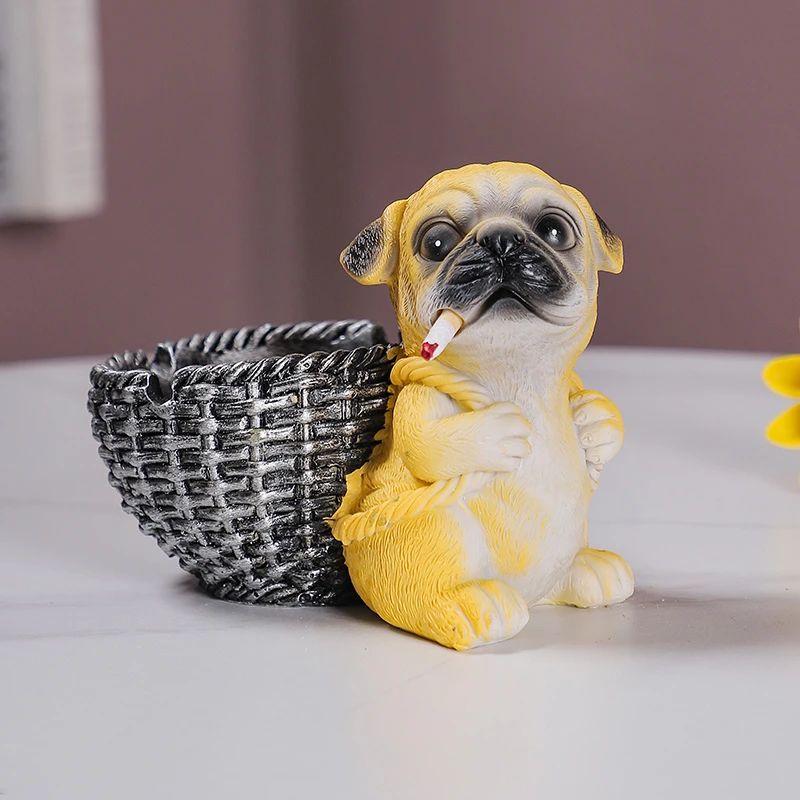 网红漏斗型大号烟灰缸创意个性家用客厅送礼送男生礼物狗狗摆件