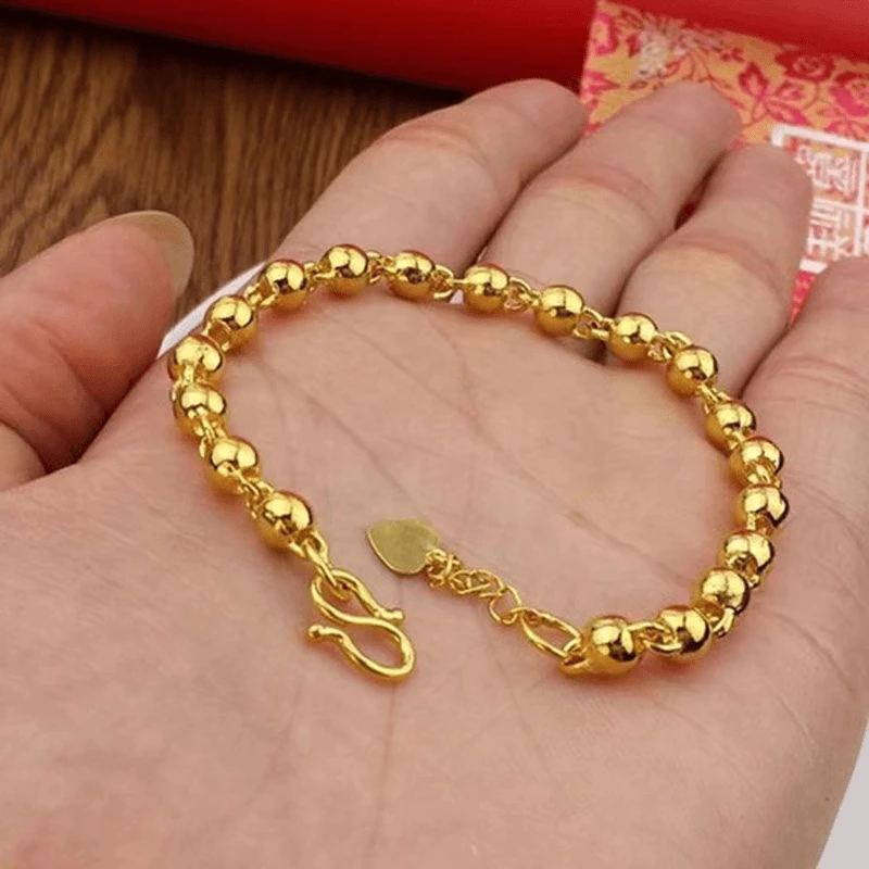 足银手链 圆珠手链   精工时尚款