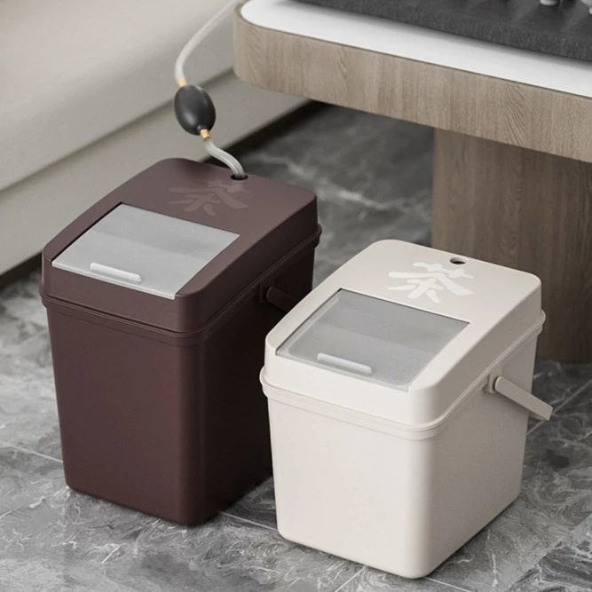 缘百年过滤桶茶水桶家用带盖滤网排水桶沥水垃圾桶废水桶茶具配件