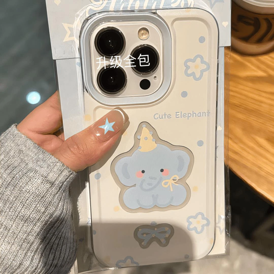 生日小象适用iphone15pro手机壳苹果13/14/12/11小米vivo华为oppo