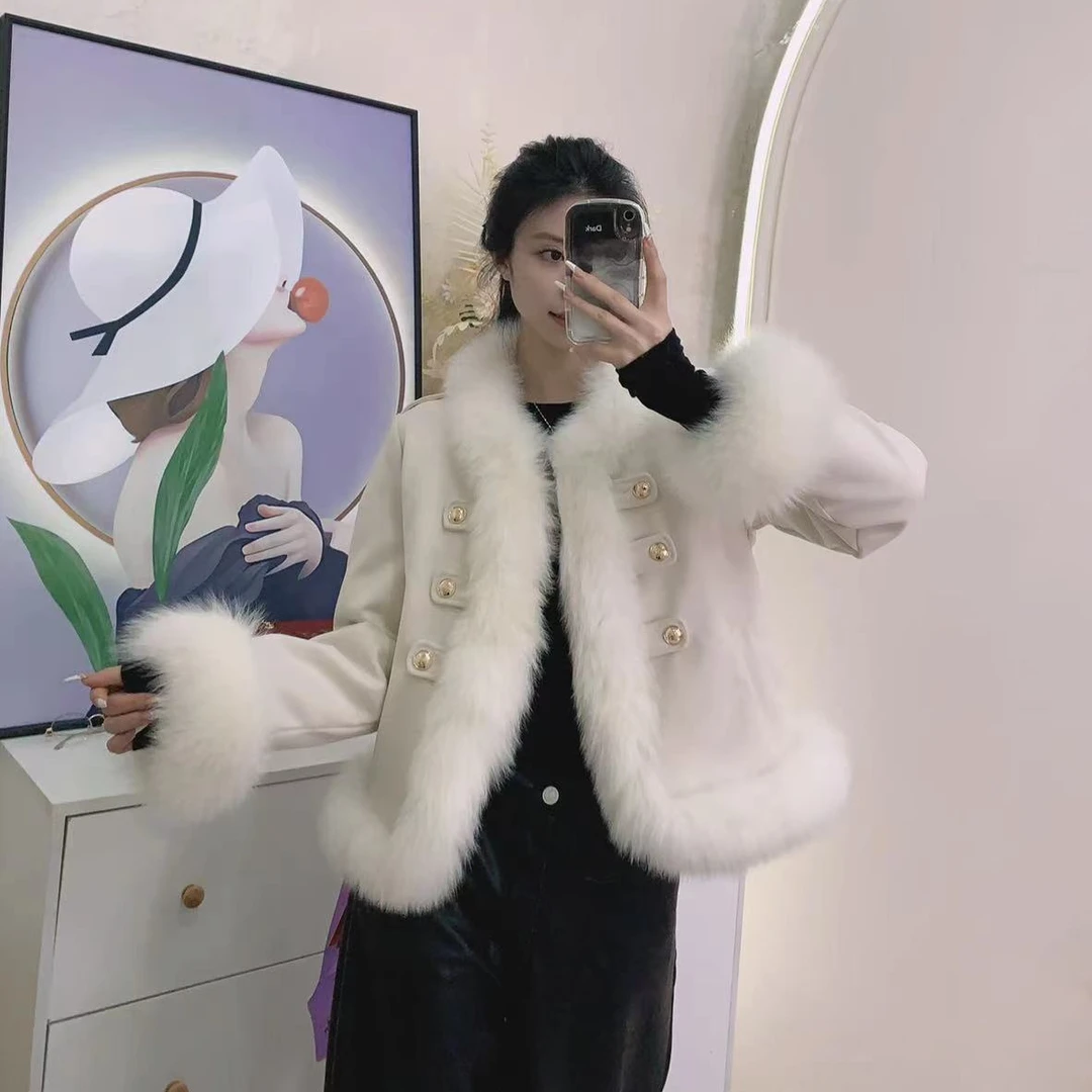 MK（AA6501-AA6600)秋冬气质轻奢新款女装车条编织款网红外套