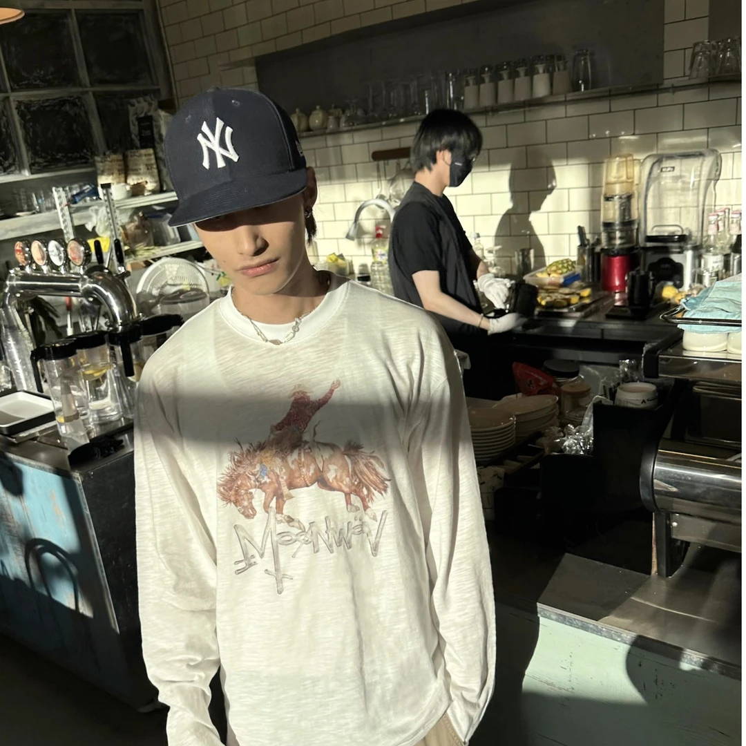 韩子豪 Moonwav牛仔长袖薄款防晒上衣（M0893）