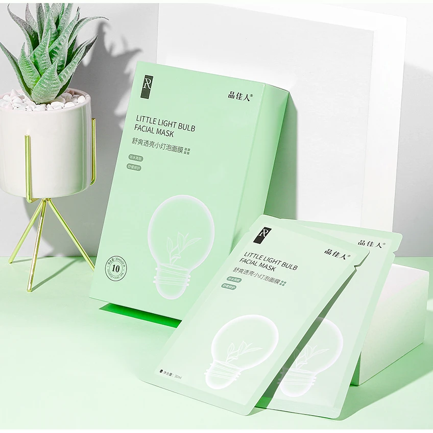 品佳人舒爽透亮舒缓小灯泡面膜补水