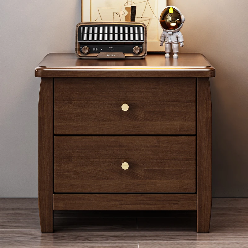 中式实木床头柜简约现代家用卧室床边置物架简易小型储物柜收纳柜