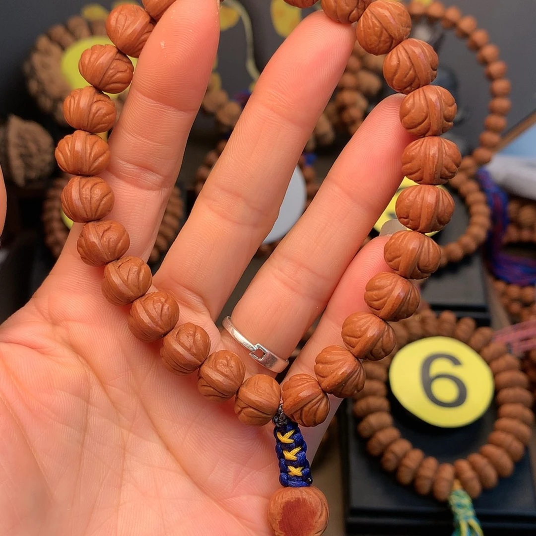 桃核吊坠小**志野生玉龙脊12