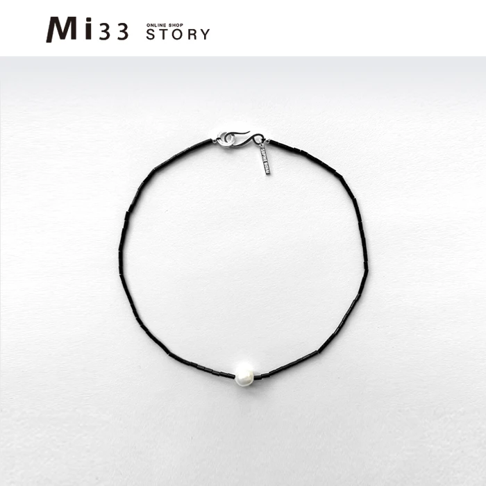 非金属仿珍珠项链 Mi33 时尚简约气质百搭贝珠短颈链 JE24007