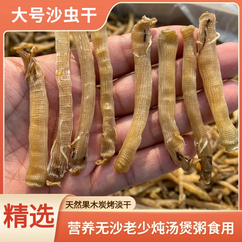 精品大号沙虫干 天然果木炭烤淡干 营养无沙老少炖汤煲粥食用罐装