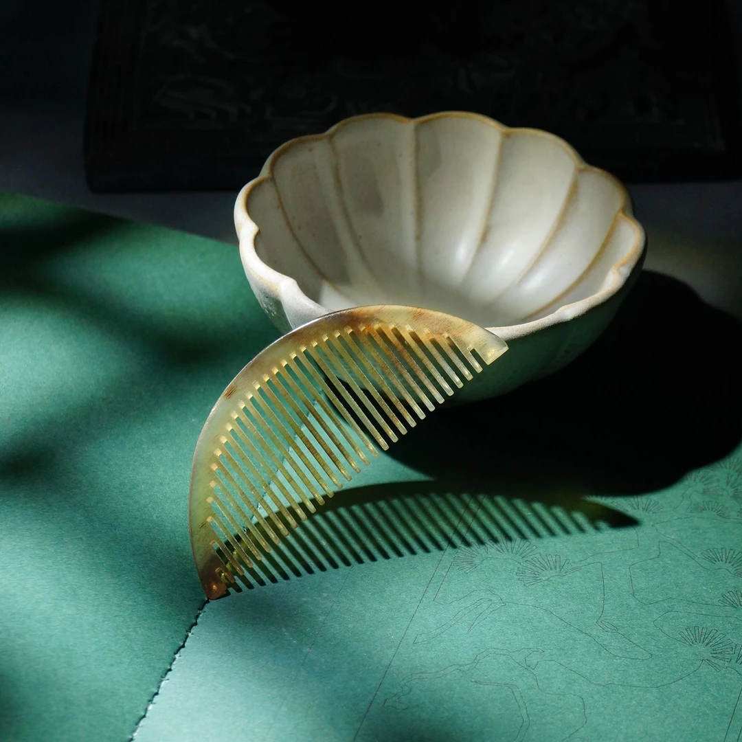 小师妹【羊角梳】古韵中国风羊角发梳发日常簪娘手工超仙气国风设计