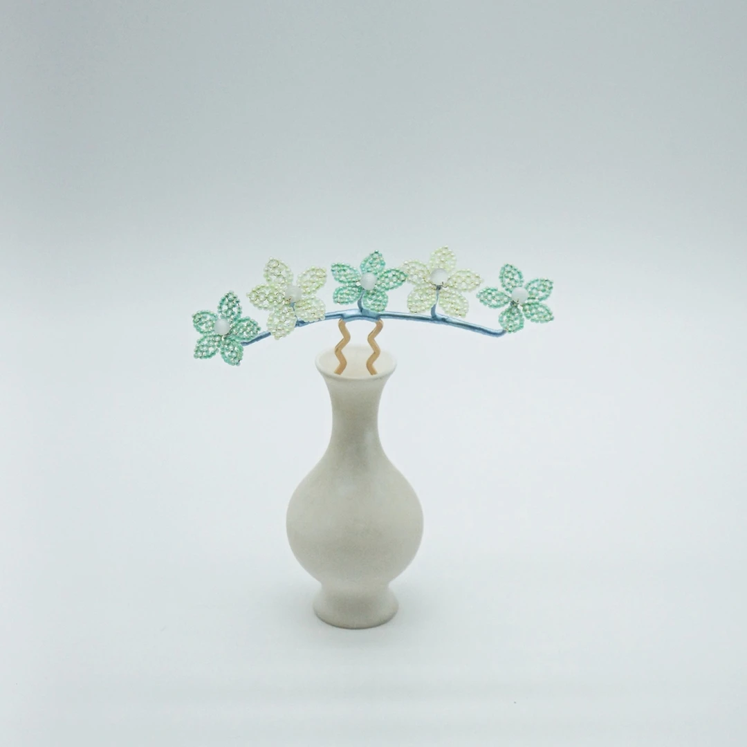 小师妹【五十弦】原创辑珠排钗发钗古风发饰簪娘手工超仙气国风设计