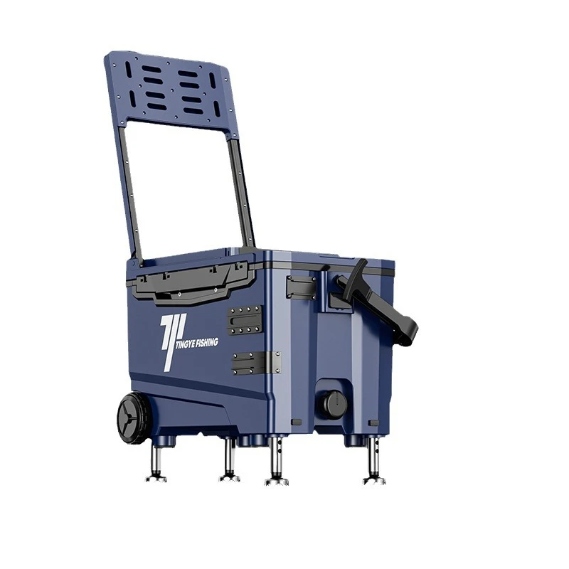 带轮鱼箱32L挺野钓鱼箱保温钓箱渔具装备加厚升多功能超轻