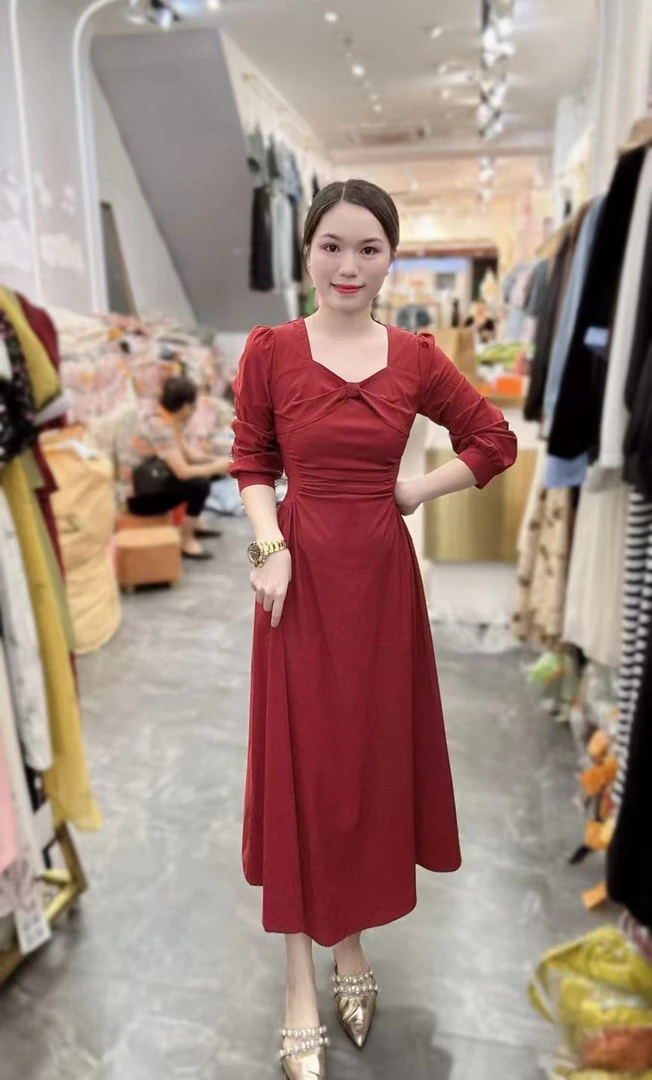 秋冬季新款女装修身显瘦洋气连衣裙