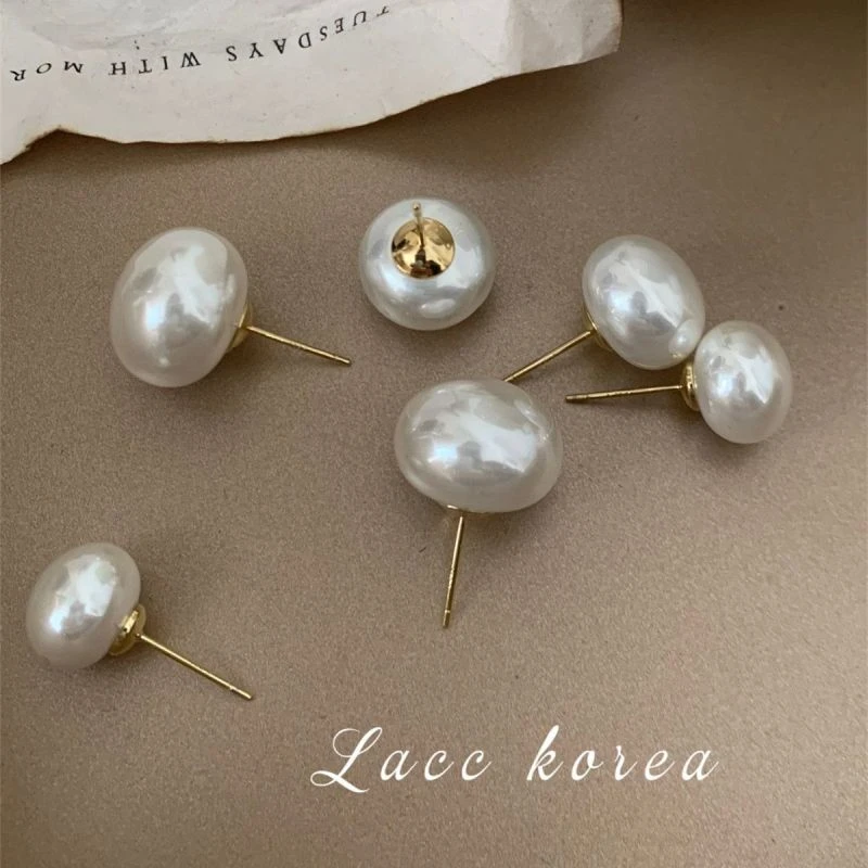 仿珍珠耳饰 法式耳钉2023年新款简约气质高级感精致百搭耳饰耳环