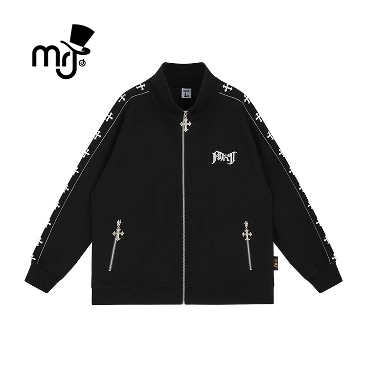 MRJ周杰伦原创品牌时尚休闲潮流百搭印花秋季男宽松卫衣外套
