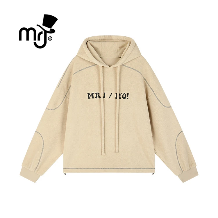 MRJ周杰伦原创品牌iyo!系列男女同款baby绒连帽套头卫衣上衣休闲