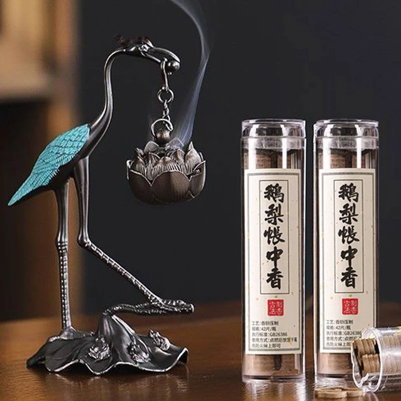鹅梨帐中香无粘粉小祥云檀香盘香芽庄沉香片家用室内安神熏香除味