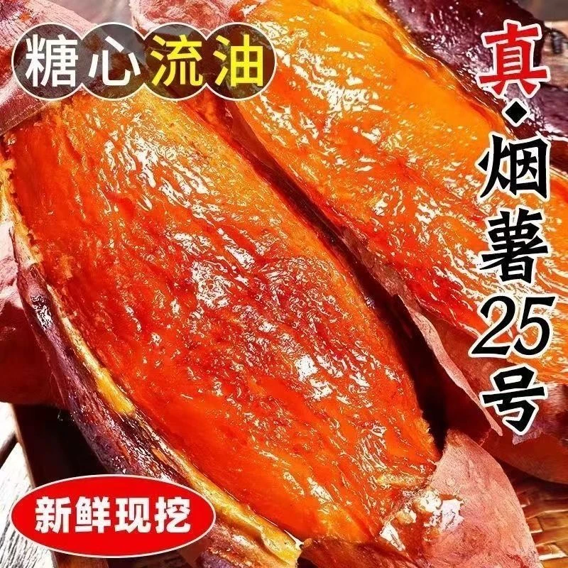 烟薯25号山东严选糖心红薯精品烤地瓜沙地蜜薯软糯香甜新鲜3-9斤
