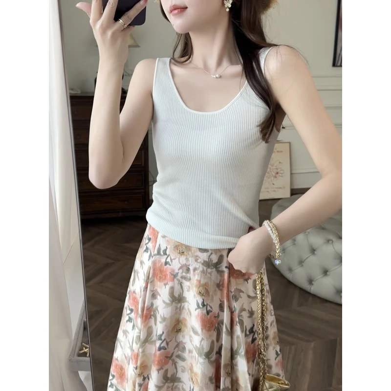 张涩涩 24SS“升级版刚需”0压感基础Bi备针织打底背心