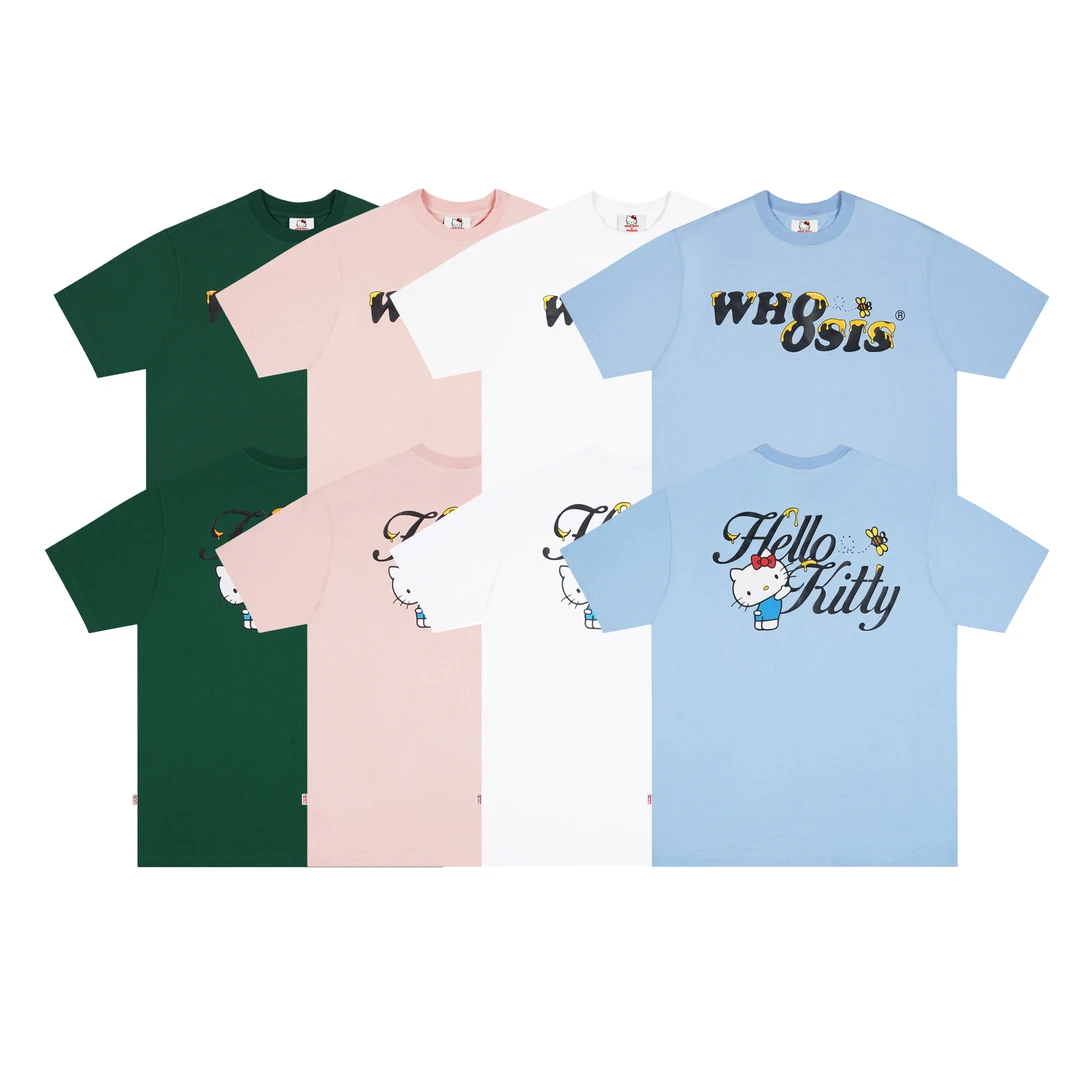 【HELLO KITTY官方联名】WHOOSIS 趣味logot恤出游情侣