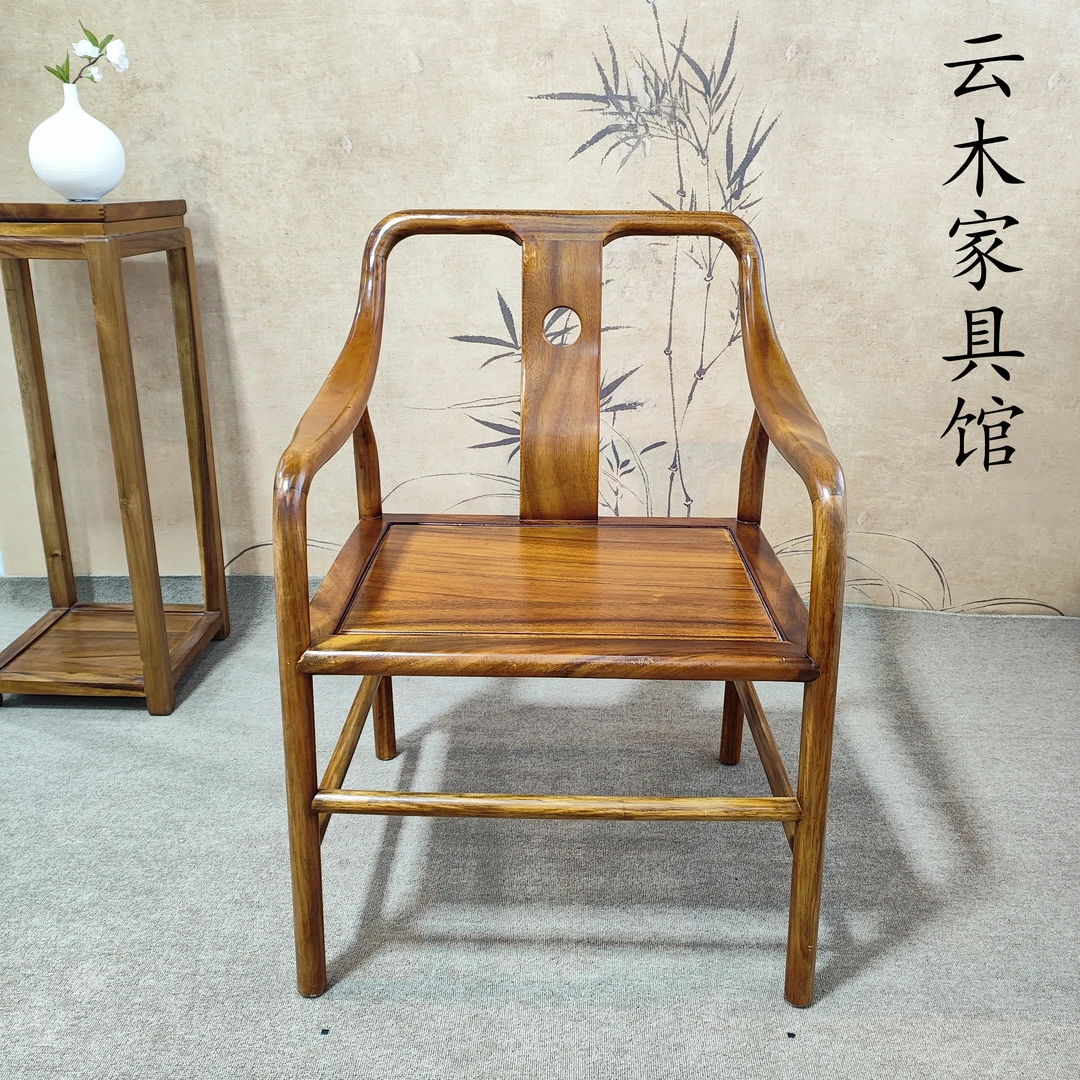 南美胡桃木北欧椅实木