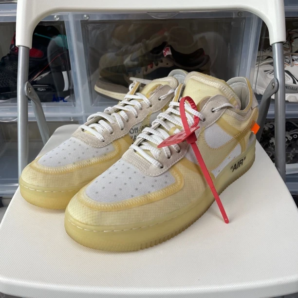 99新 47.5码 原盒 AF1 OW 白色 板鞋