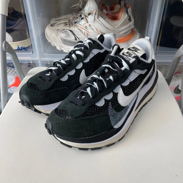 99新 42.5码 原盒 Sacai Waffle 黑色 公价6169