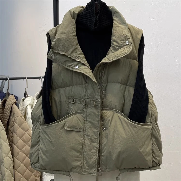 2025秋冬新款羽绒马甲女爆款韩版时尚洋气百搭小个子保暖马夹外套