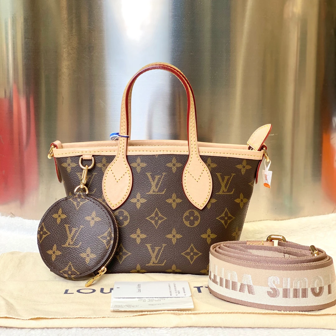 99新 LouisVuitton/路易威登 甄宝99新LV新款购物袋BB斜挎包2552