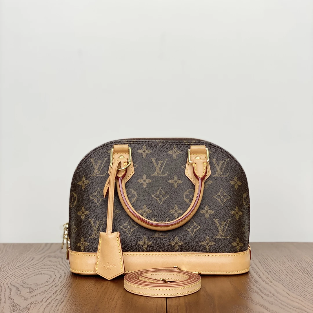 99新 LouisVuitton/路易威登 甄宝98.99新LV贝壳bb手提斜跨包8989