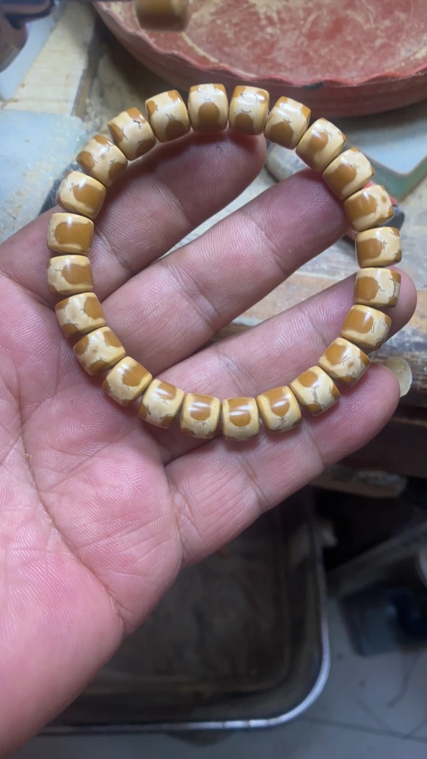 实心紫金鼠鬼脸，熊猫手串