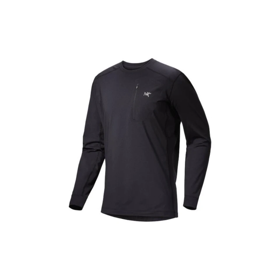 Rho LT 新款排汗抓绒长袖T恤男士圆领 半拉链