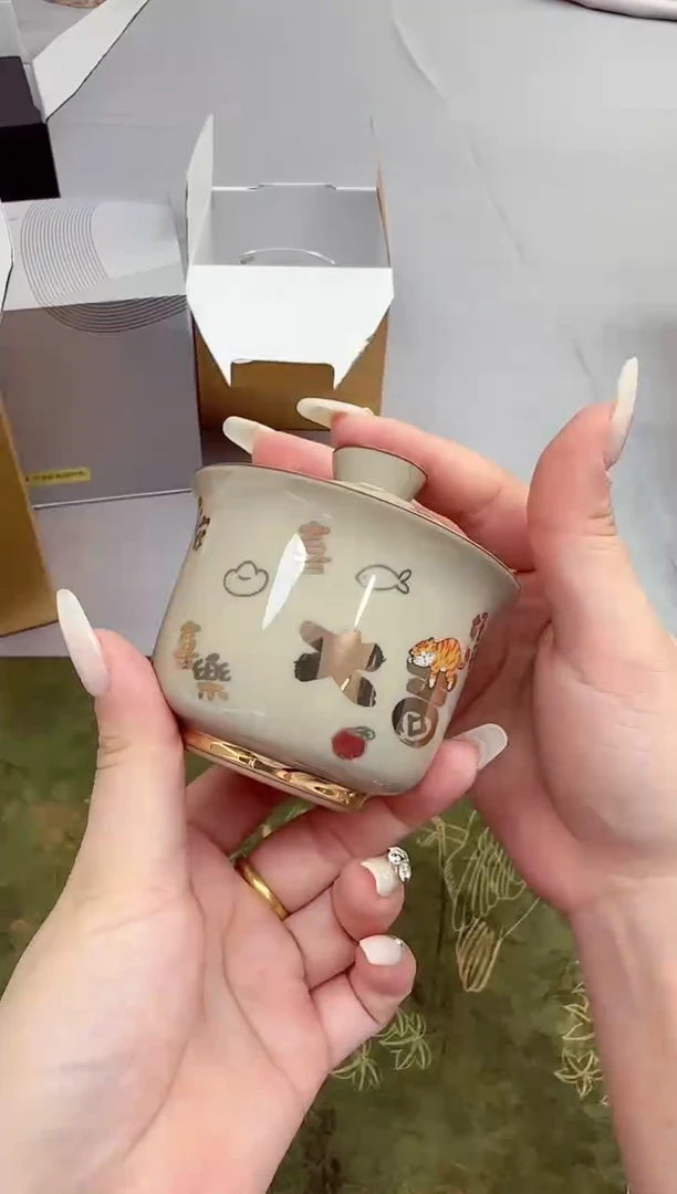 【闪购商品】其他大虎大贵大吉盖碗