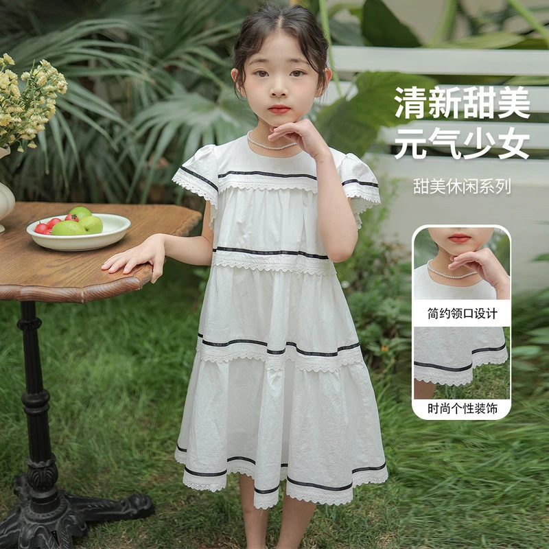 2025款夏季中大童儿童连衣裙L520125