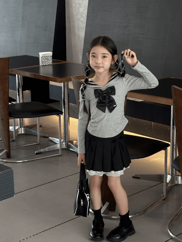 女童百褶百搭洋气半身裙