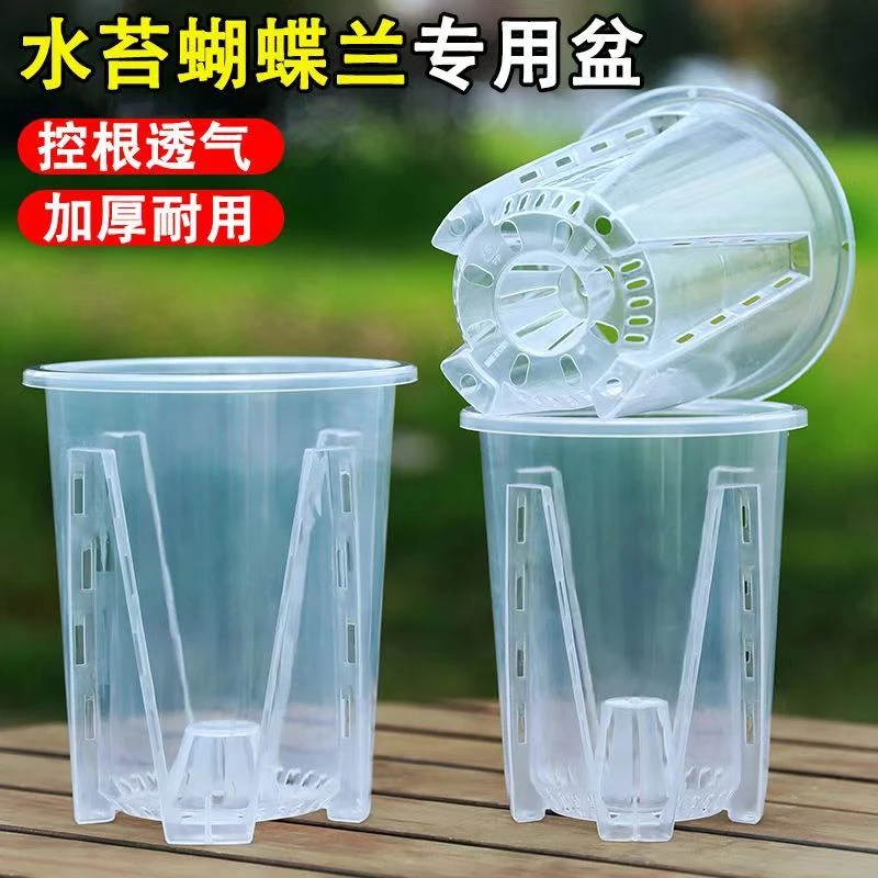 透明青山盆控根花盆蝴蝶兰专用盆塑料花盆透气家用控根盆多肉花盆