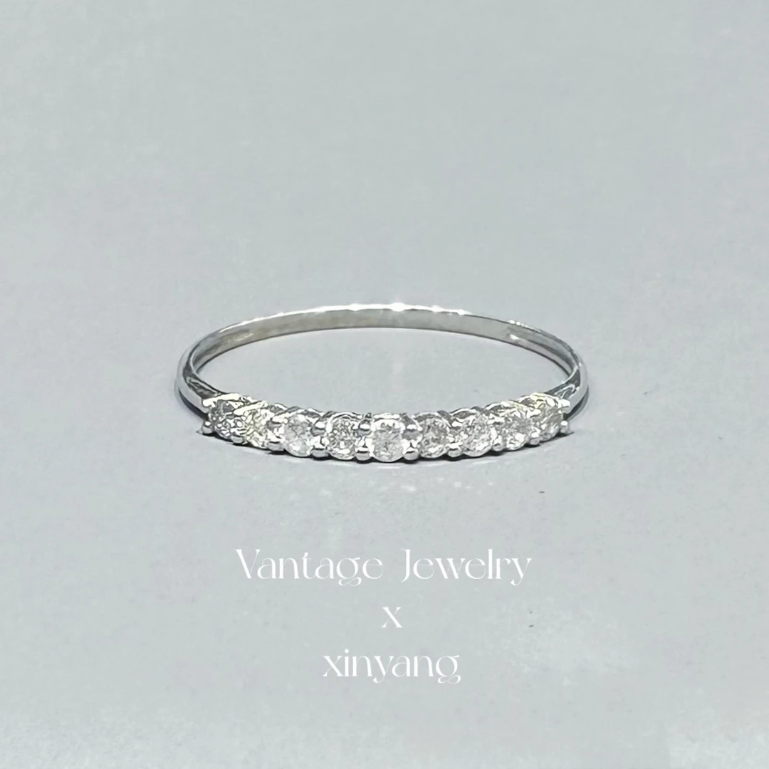 【欣阳】18K 30分排戒 简约大气轻奢款