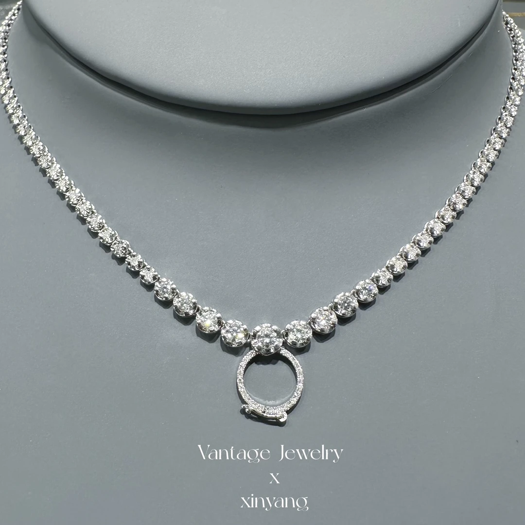 【欣阳】 3.5克拉 万能扣项链