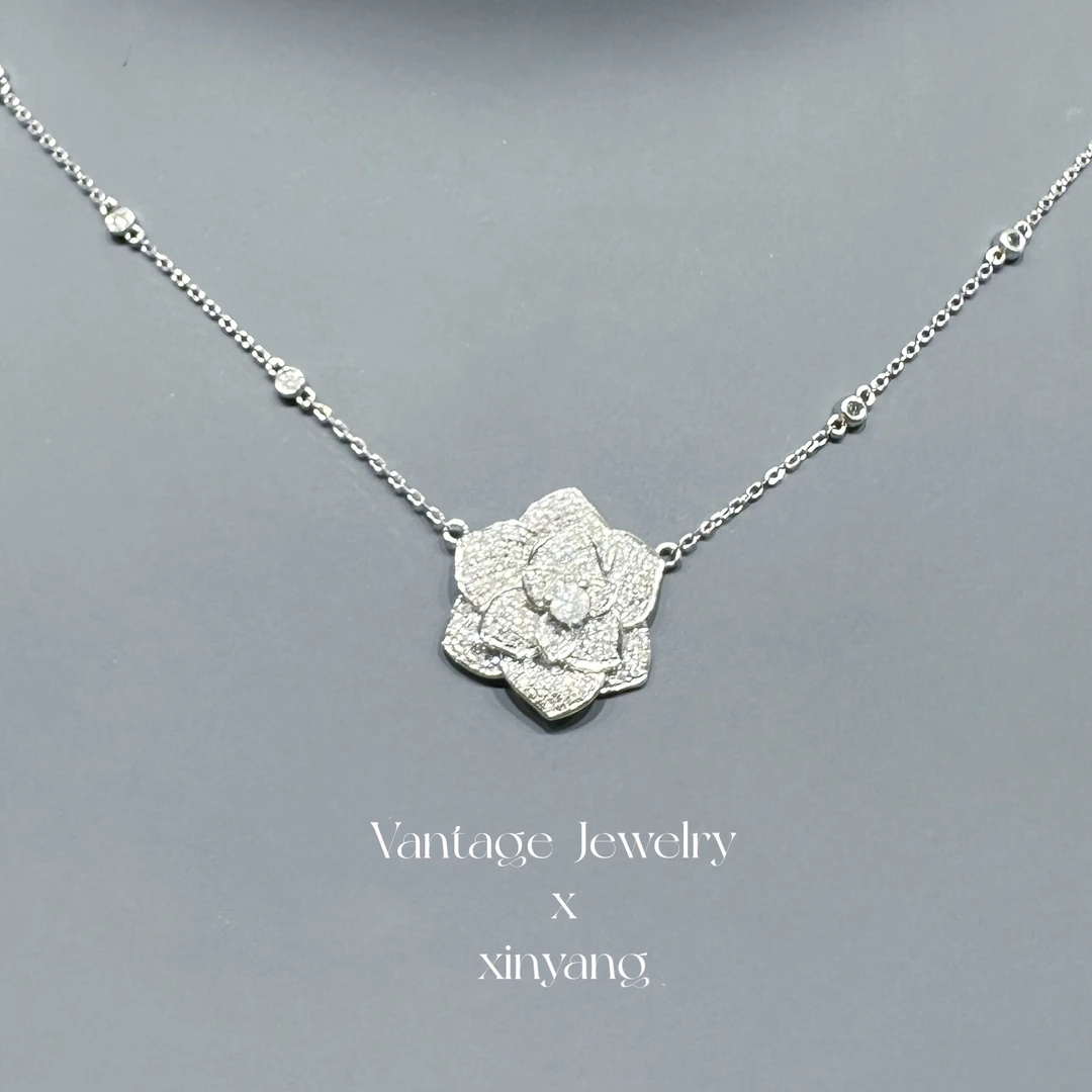 【欣阳】80分 伯爵花项链设计时尚款