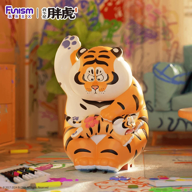 【拆盒】我不是胖虎盲盒父慈子孝亲子玩具手办摆件