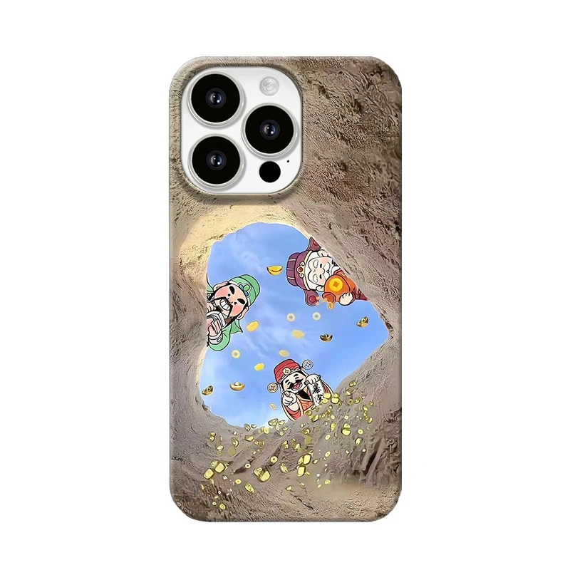 财神送宝小众适用于苹果16手机壳iPhone15promax菲林14硬保护套13