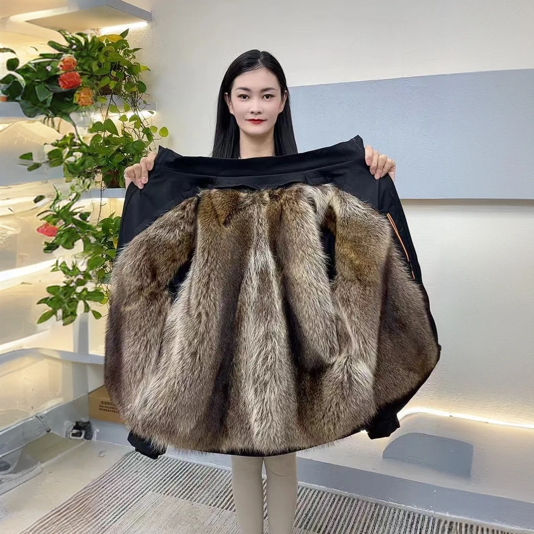 【新款净面】美洲小浣熊内胆男士冬季加厚商务男款户外休闲大气短款