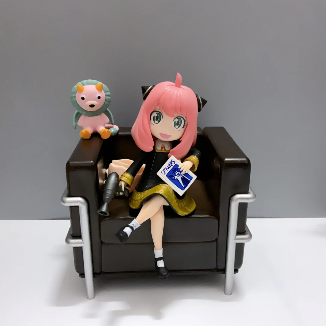 间谍过家家系列周边沙发阿尼亚可替换脸手办模型桌面阿尼亚手办