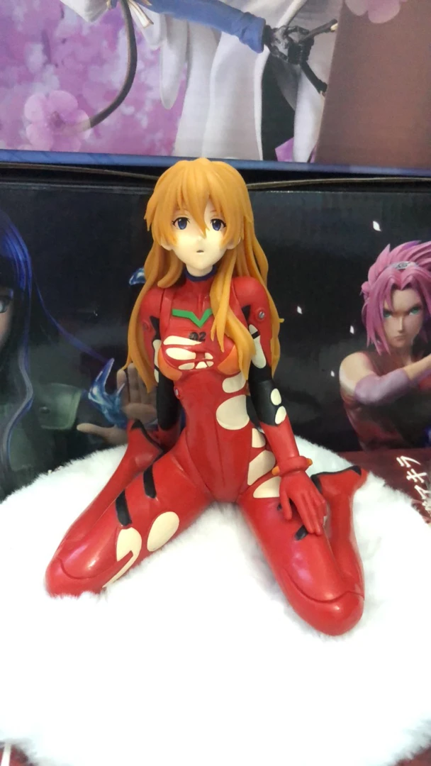 新世纪福音战士EVA明日香坐姿动漫手办模型摆件