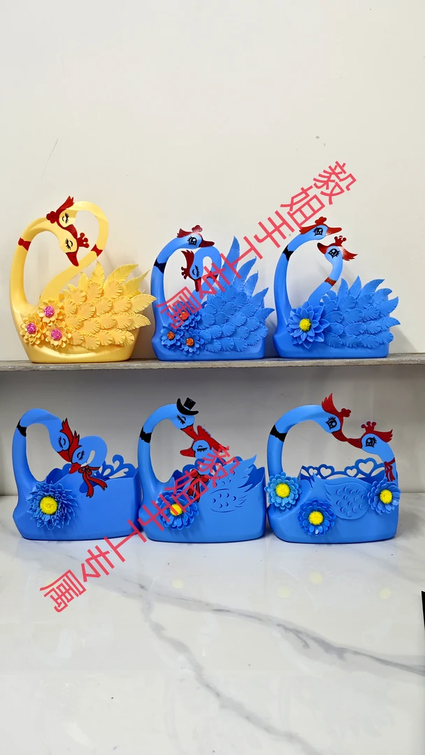 【毅姐专属】创意手工花边塑料可水洗手账素材包画画板绘画天鹅模板