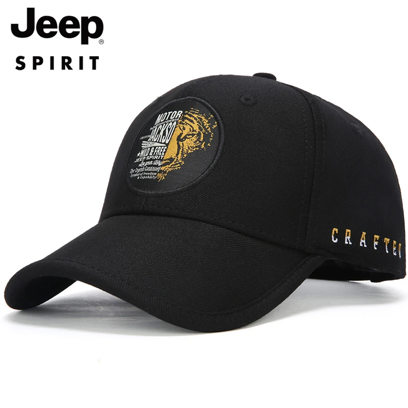 JEEP/吉普新款户外运动棒球帽男女休闲潮流旅行遮阳帽子秋冬帽