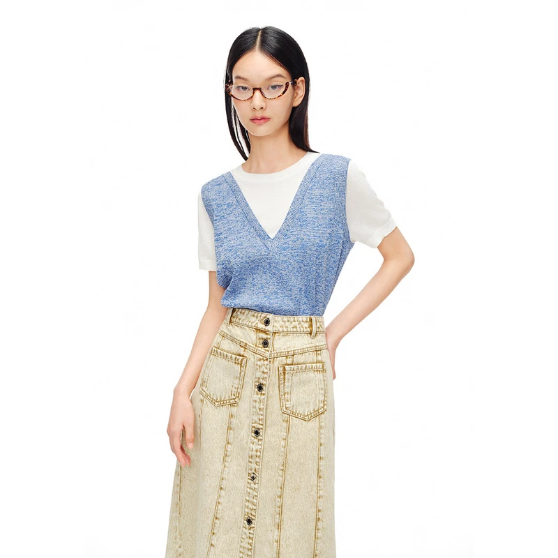 可颜夏季新款毛针织衫AC34206350