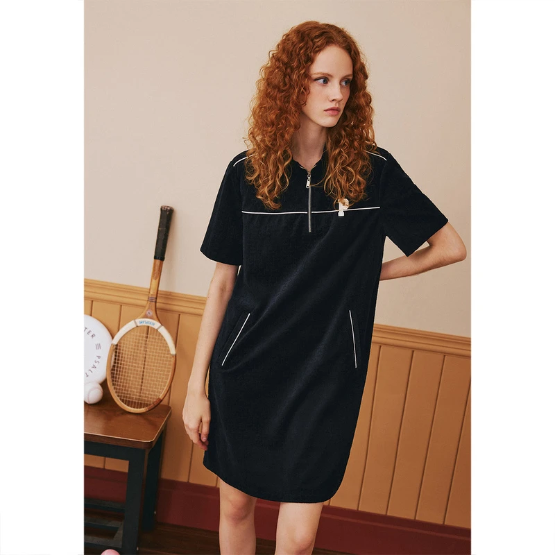 诗篇休闲时尚显瘦连衣裙6C33305020