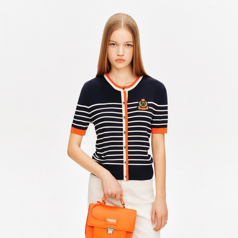 PSALTER诗篇 2024年夏季新款时尚条纹毛针织衫6C64206523